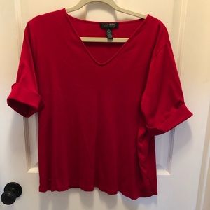 Lauren Ralph Lauren Red blouse 2X